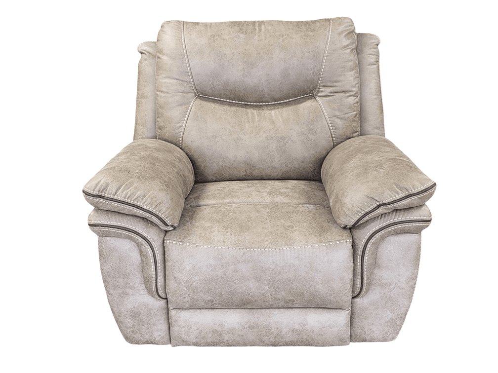 Rocking Recliner – Gray Faux Leather – Excellent Condition - Measures 39" Long x 41" Tall x 36" Deep