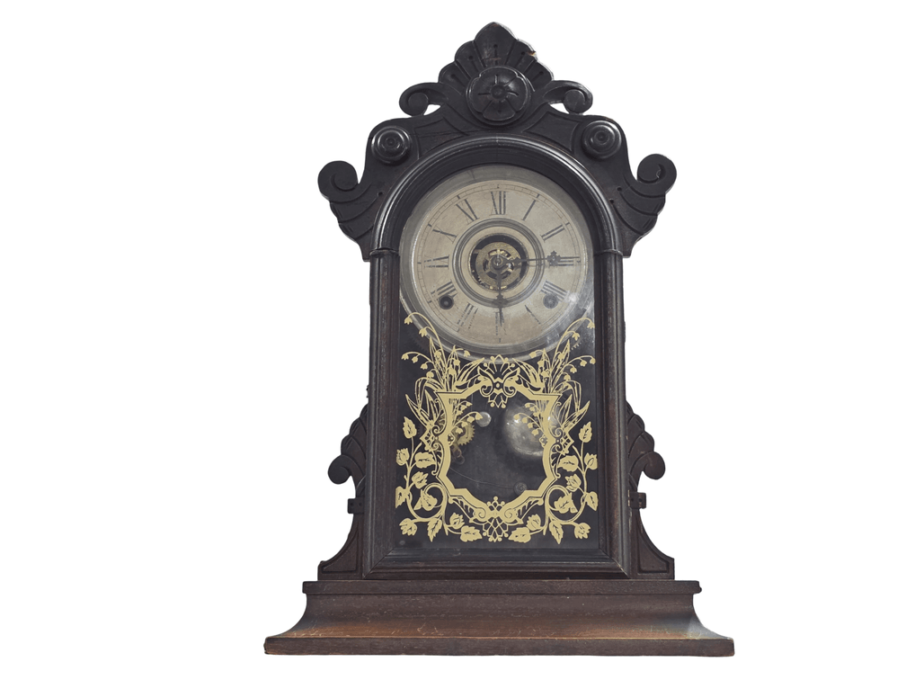 Antique Mantle Clock w/ Key