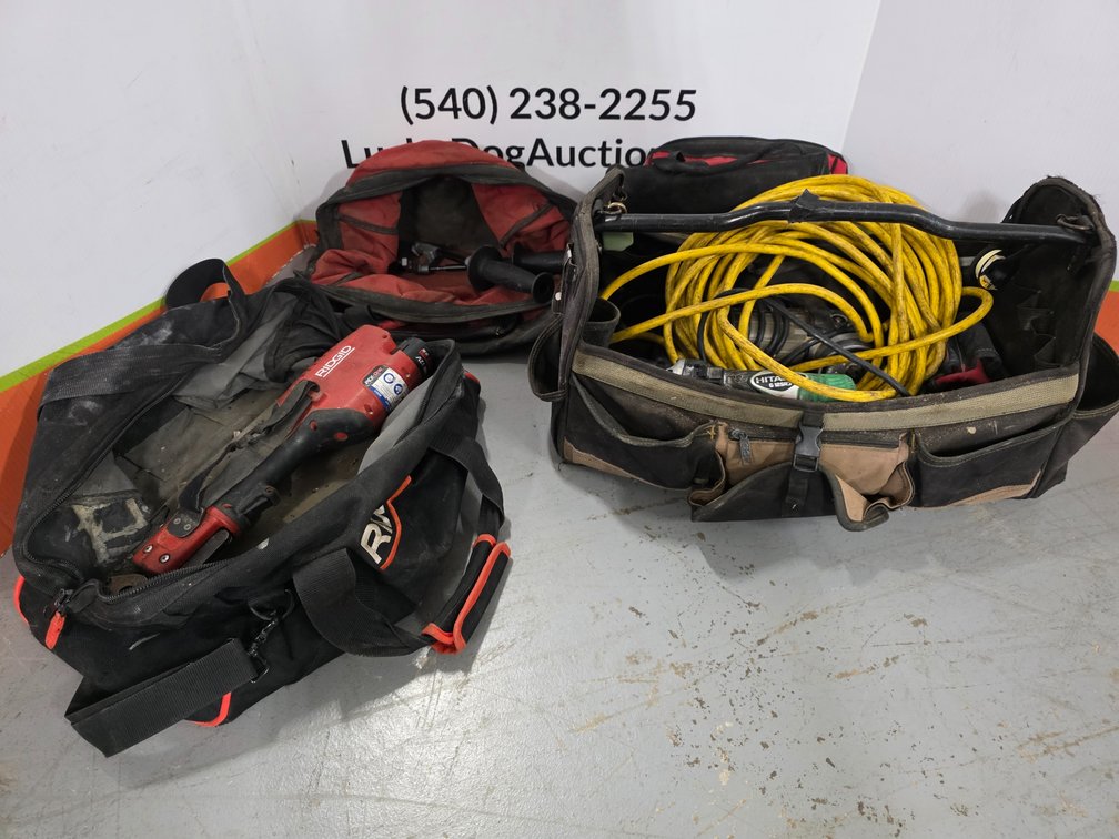 Porter Cable Orbit Sander - Extension Cord - Hitachi Angle Grinder - Ridgid Crimp Tool