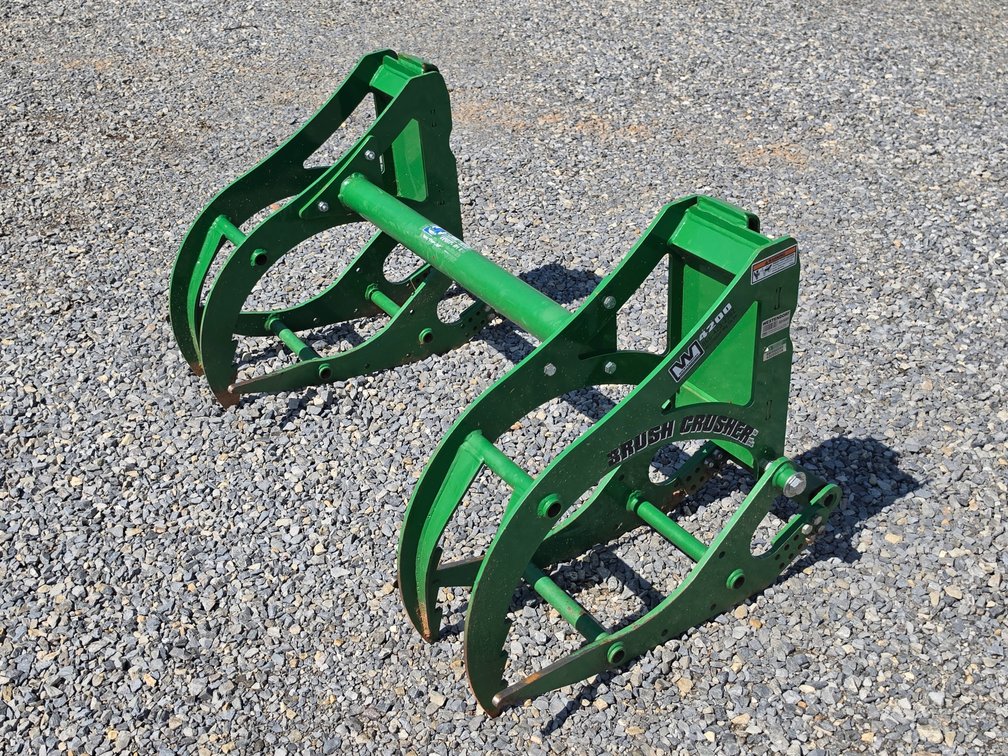 Westendorf Brush Crusher Manual Grapple - John Deere Hook and Pin Connect