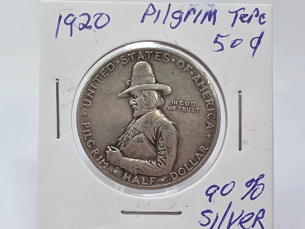 1920 Pilgrim Tercentenary Commemorative Silver Half Dollar