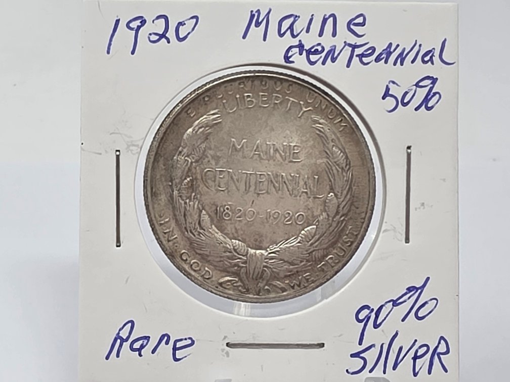 Maine Centennial Commemortive Silver Half Dollar
