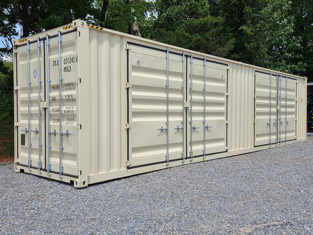 40' Container (One Trip) High Cube w/ 2 Sets of Side Doors - ZXJU0312426 - Delivery Options Available
