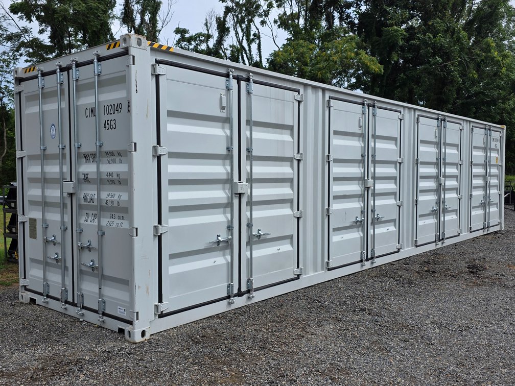 40' Container (One Trip) High Cube w/ 4 Sets of Side Doors - CIMU1020498 - Delivery Options Available