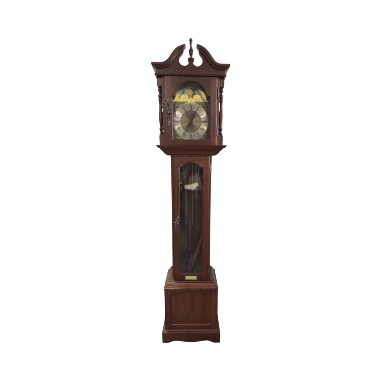 Emperor Clock Co Grandfather Clock - Measures 74" Tall x 16" Wide x 10" Deep