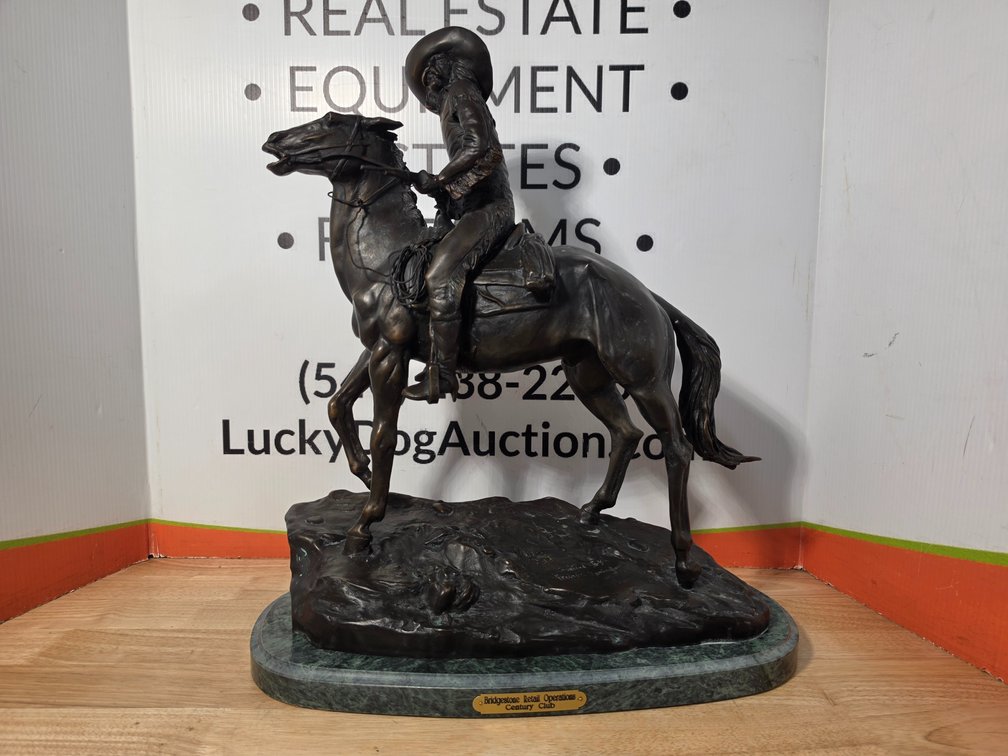 "The Cowboy" Bronze Sculpture By Fredrick Remington