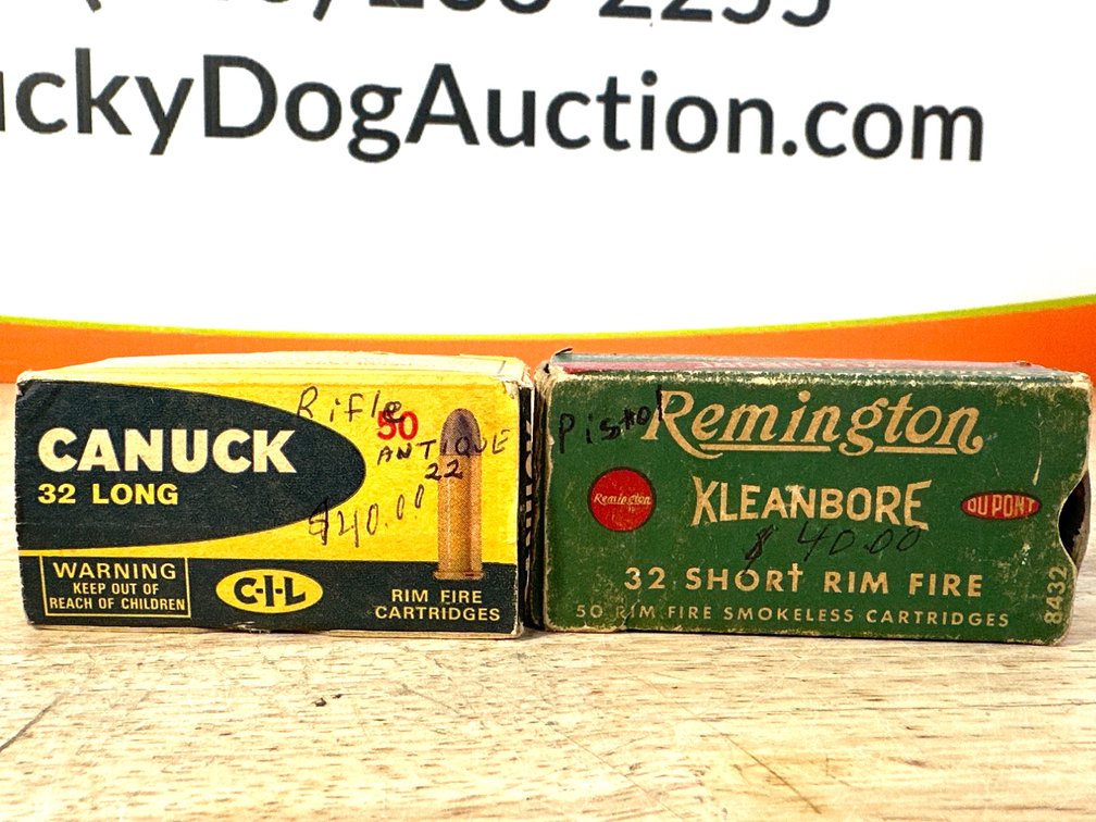 Canuck .32 LONG Ammo - Remington Kleanbore .32 SHORT Ammo