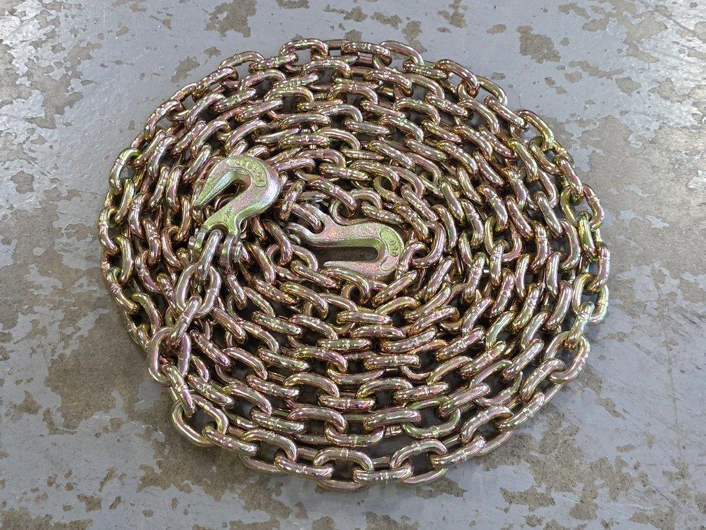 20' 3/8" Grade 8 Chain w/ Hooks