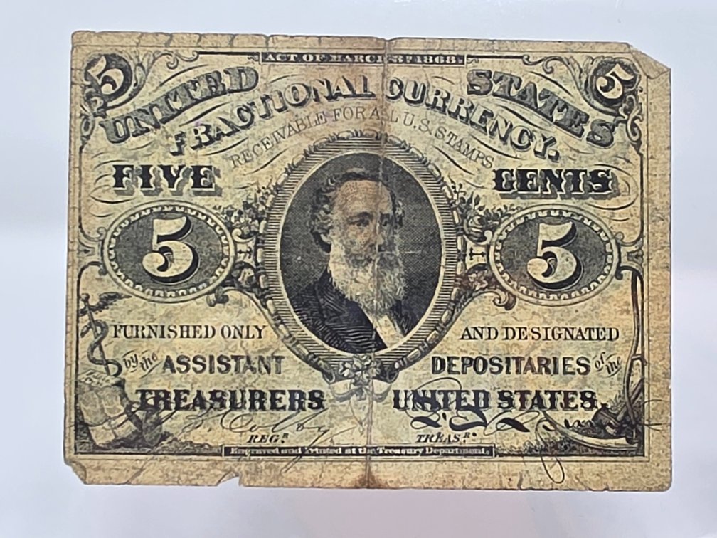 1863 United States 5-Cent Fractional Currency Note