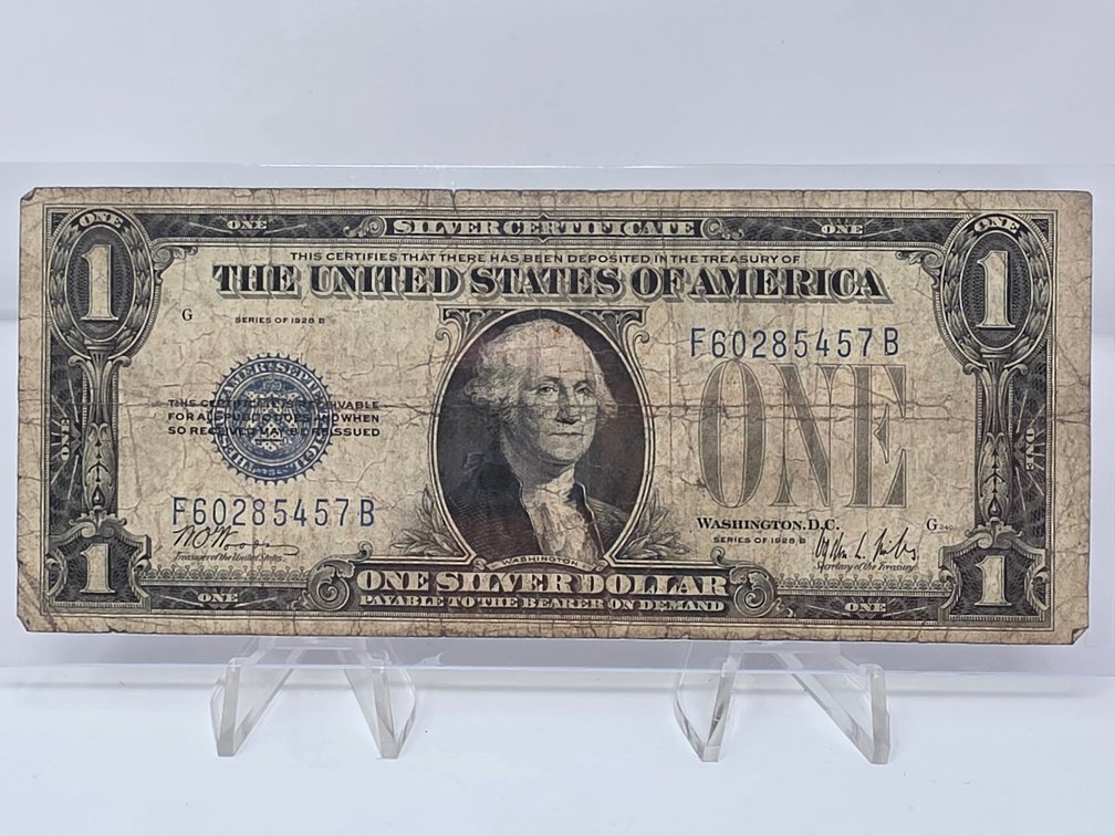 Series 1928 B United States $1 Silver Certificate