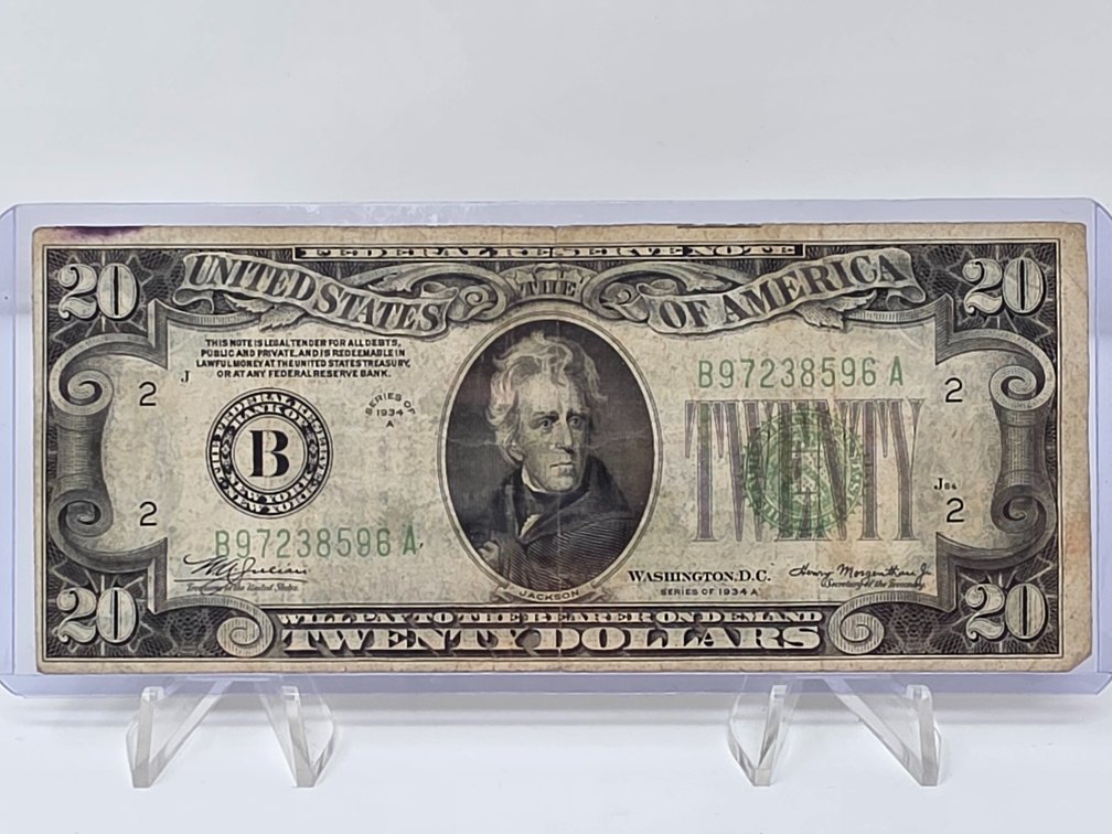 Series 1934 A United States $20 Federal Reserve Note