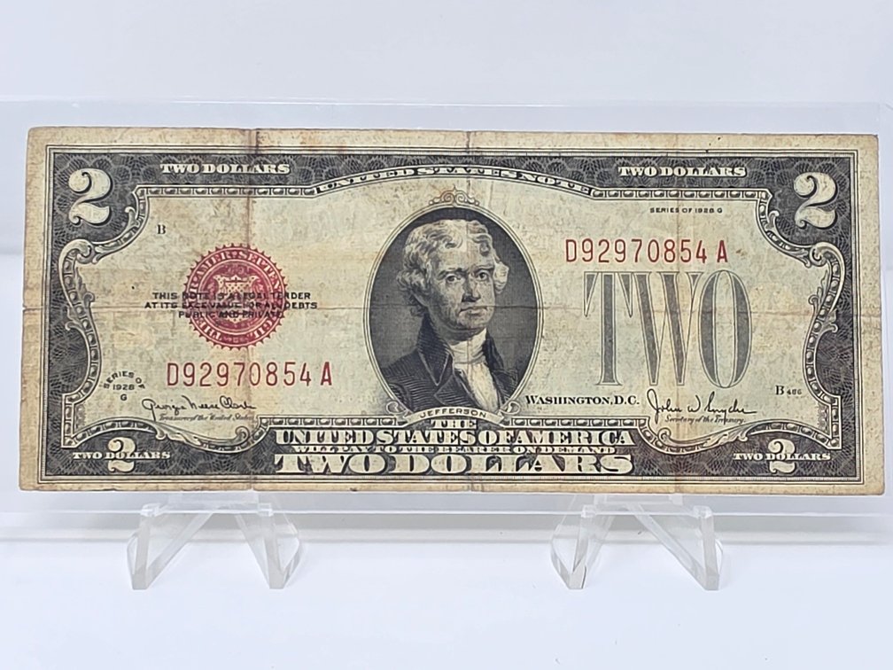 Series 1928 G Two Dollar United States Note
