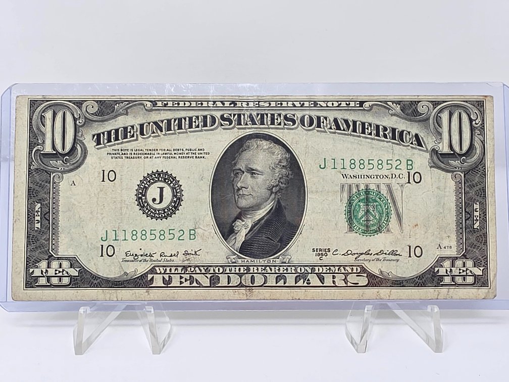 Series 1950 C United States $10 Federal Reserve Note