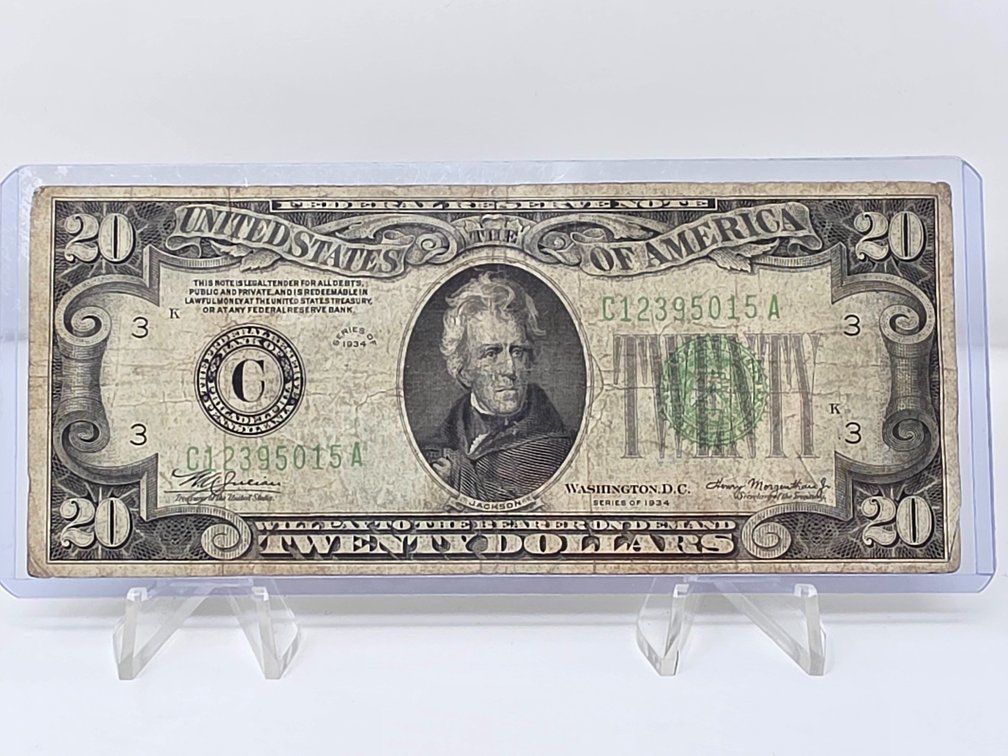 Series of 1934 United States $20 Federal Reserve Note