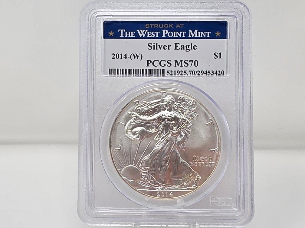 2014-(W) PCGS MS70 American Silver Eagle 1 oz Coin