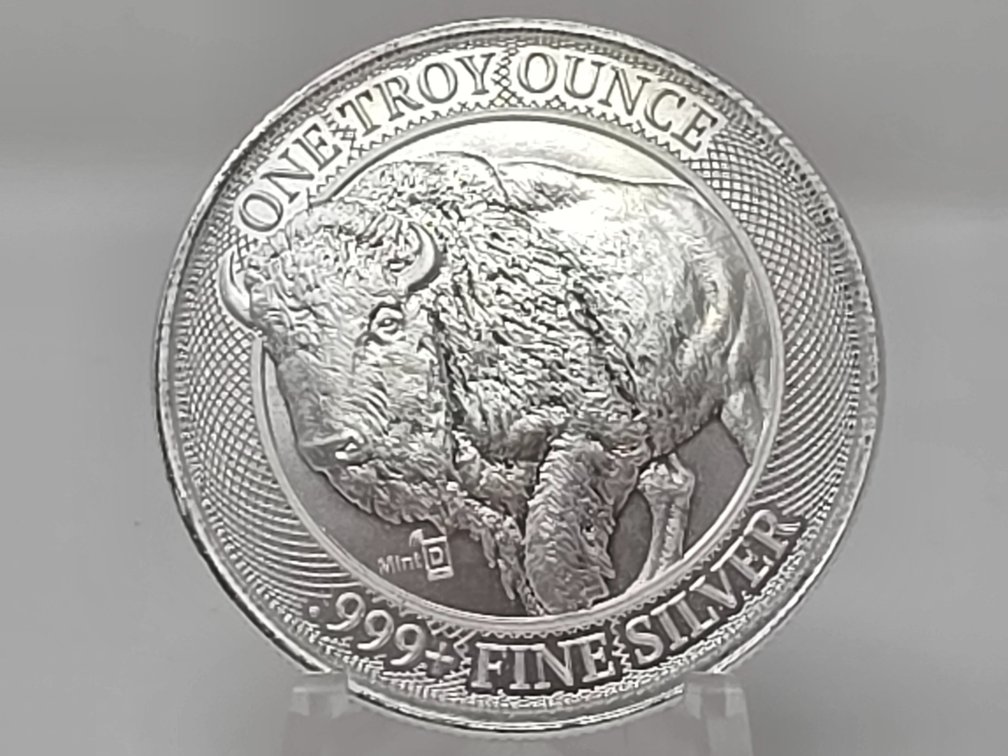 MintID 1 Troy Ounce .999 Fine Silver Buffalo Round
