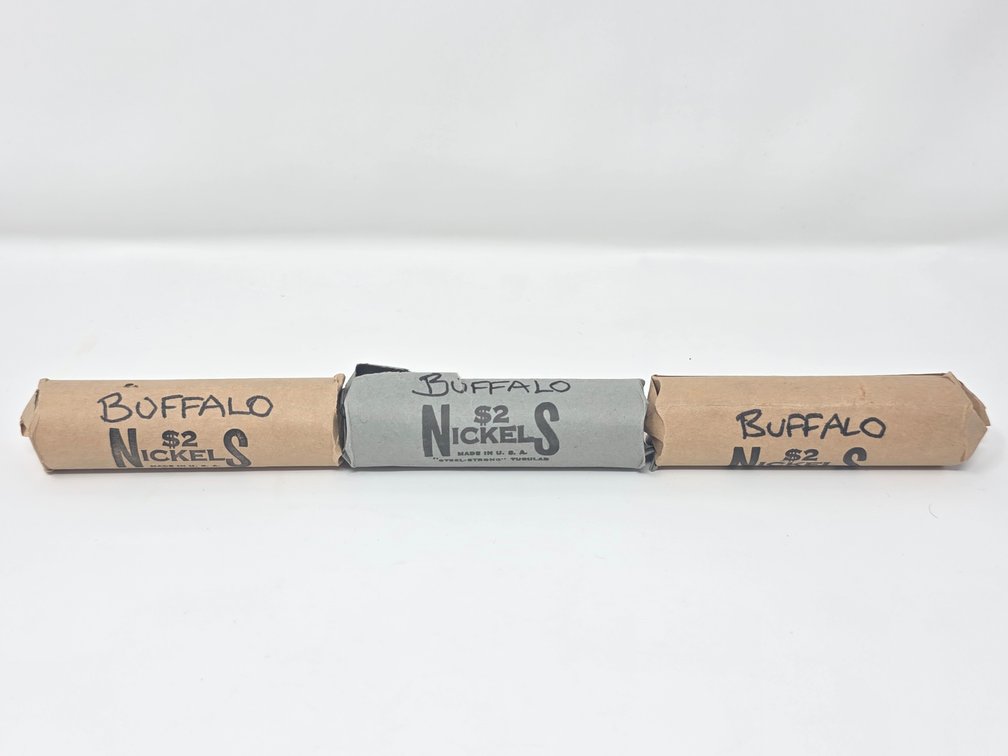 (3) Rolls of Buffalo Nickels (Unsearched By Lucky Dog)