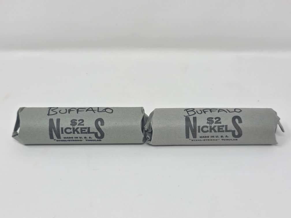 (2) Rolls of Buffalo Nickels (Unsearched By Lucky Dog)