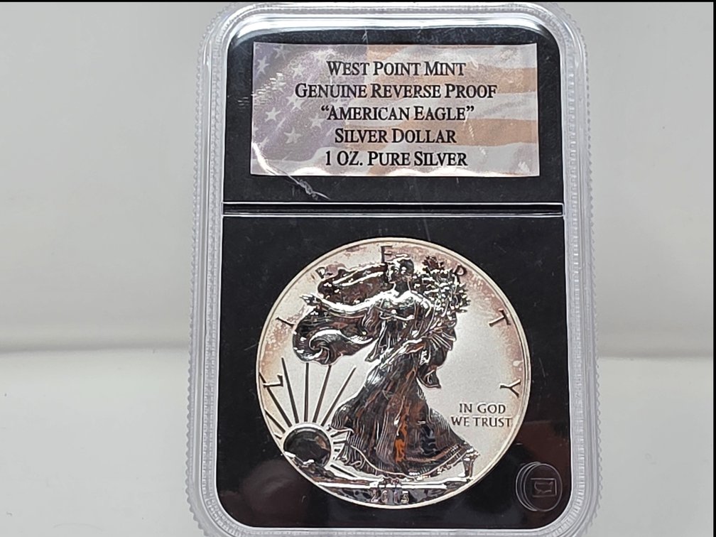 2013-W Encapsulated American Silver Eagle 1 oz Coin - Privy Reverse Proof