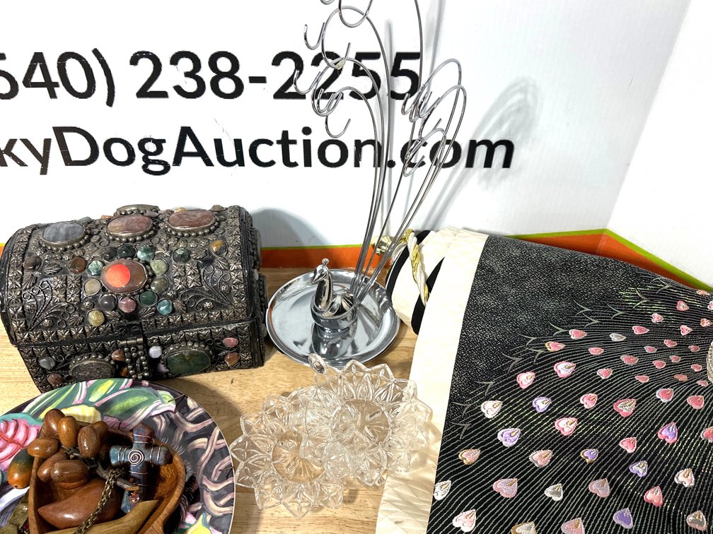 Mixed Decor & Jeweled Trinket Box Lot