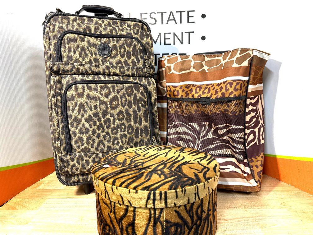 Animal Print Luggage Set