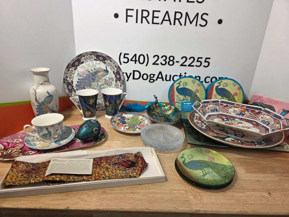Peacock Motif Decor and Tableware
