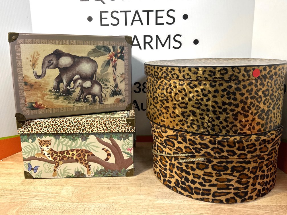 Safari Motif Decorative Storage Boxes