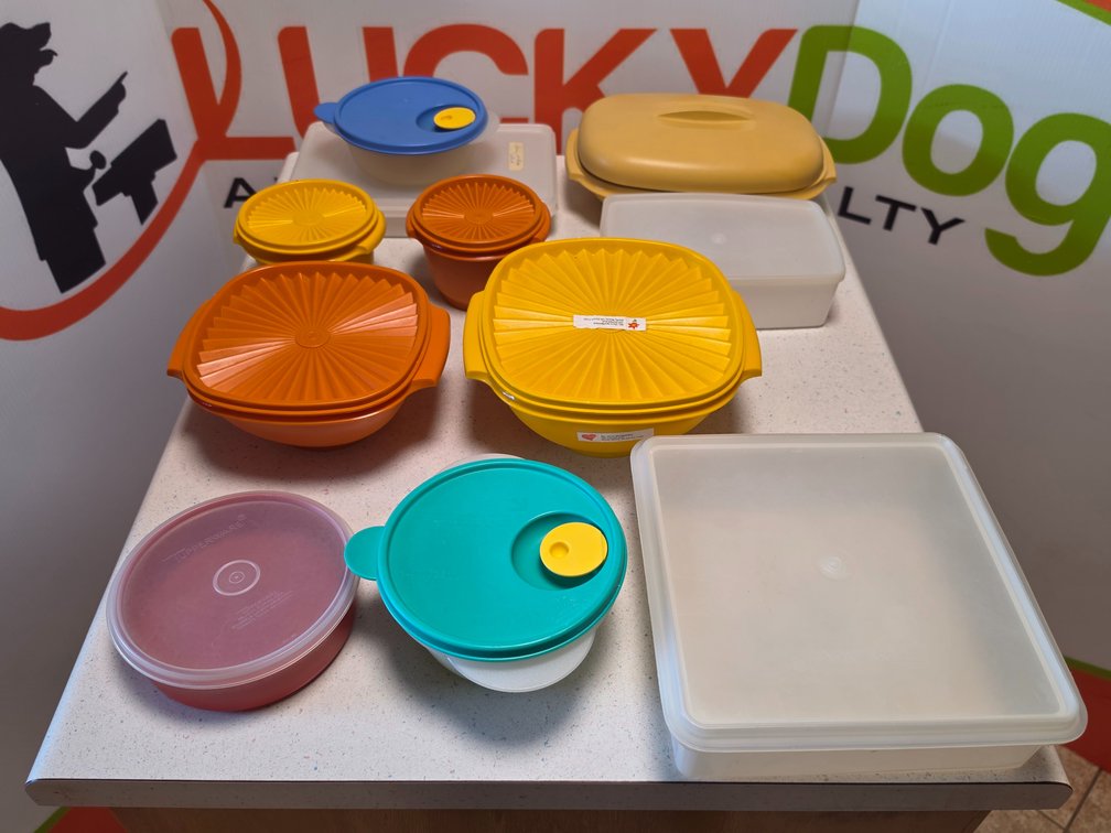 Vintage Tupperware Servalier Storage Containers