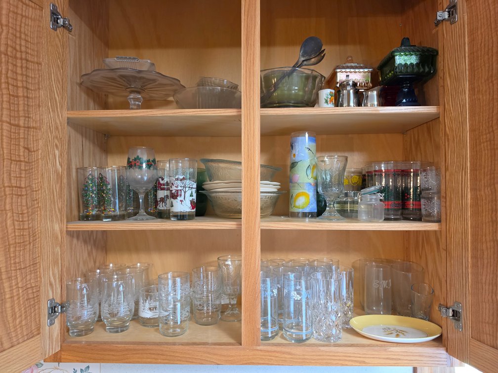 Upper Kitchen Cabinet Contents