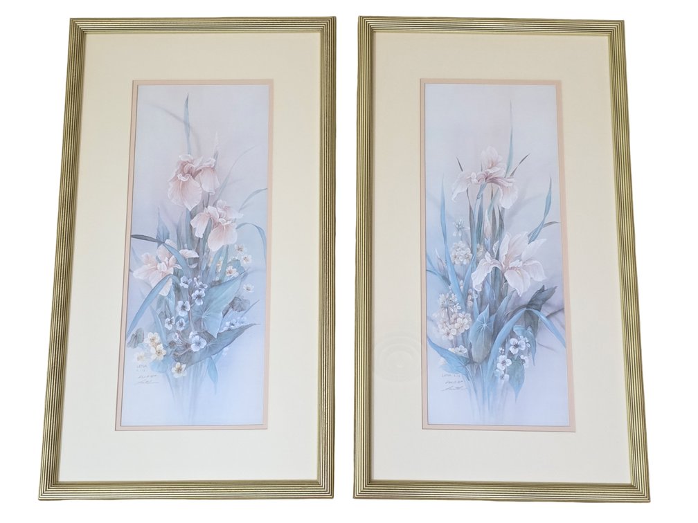 Lena Y. Liu Framed Limited Edition Prints (Set of 2) - 28”x15”