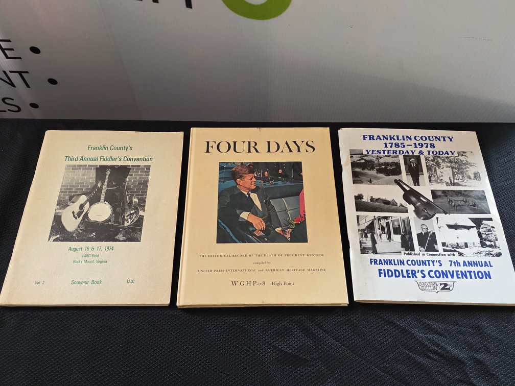 JFK Memorial Book & Fiddler's Convention Programs