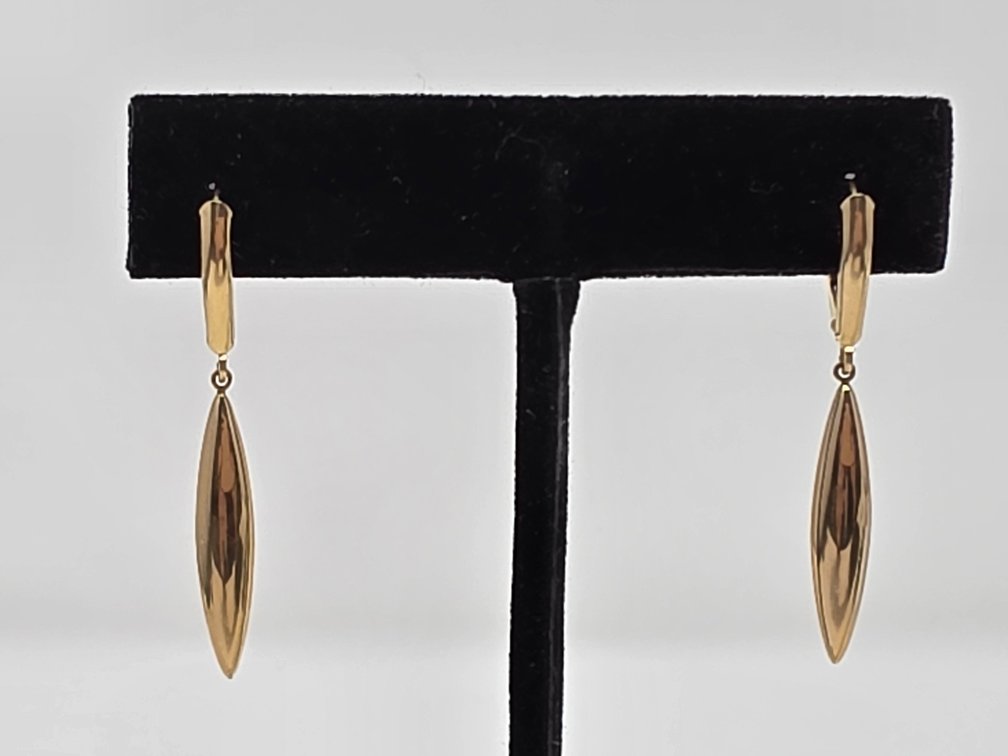 14kt Gold Drop Earrings - 1.22 Grams