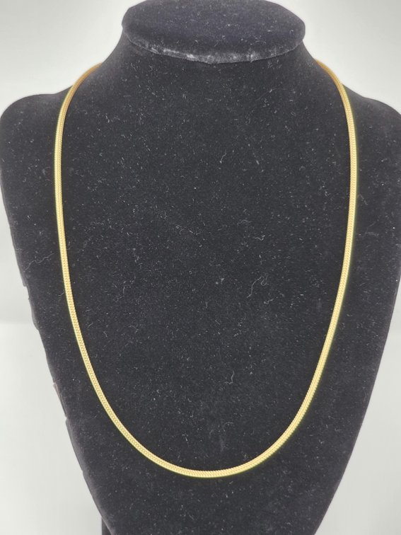 14kt Gold Herringbone Woven Chain - 6.85 Grams
