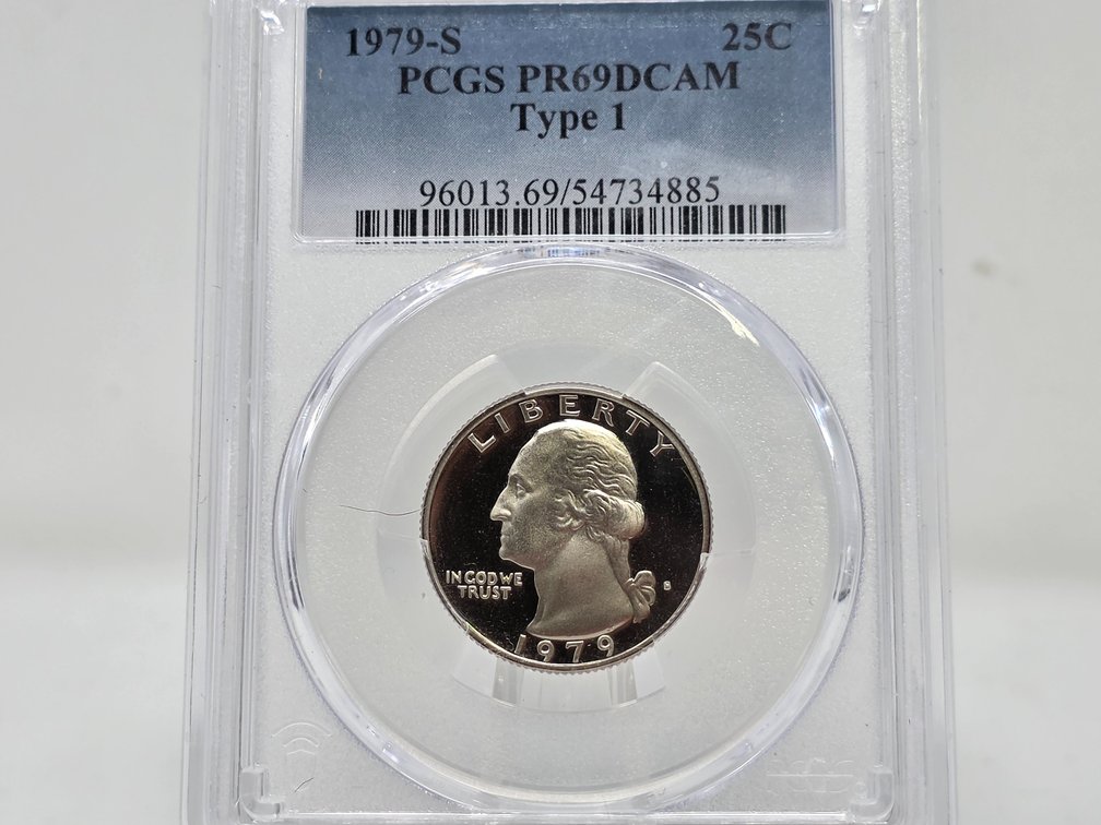 PCGS PR69DCAM 1979-S Washington Quarter Type 1