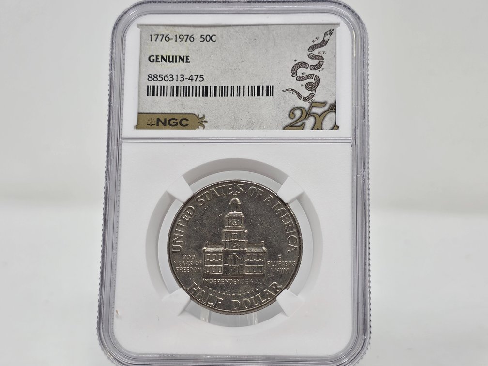 NGC Encapsulated Bicentennial Kennedy Half Dollar