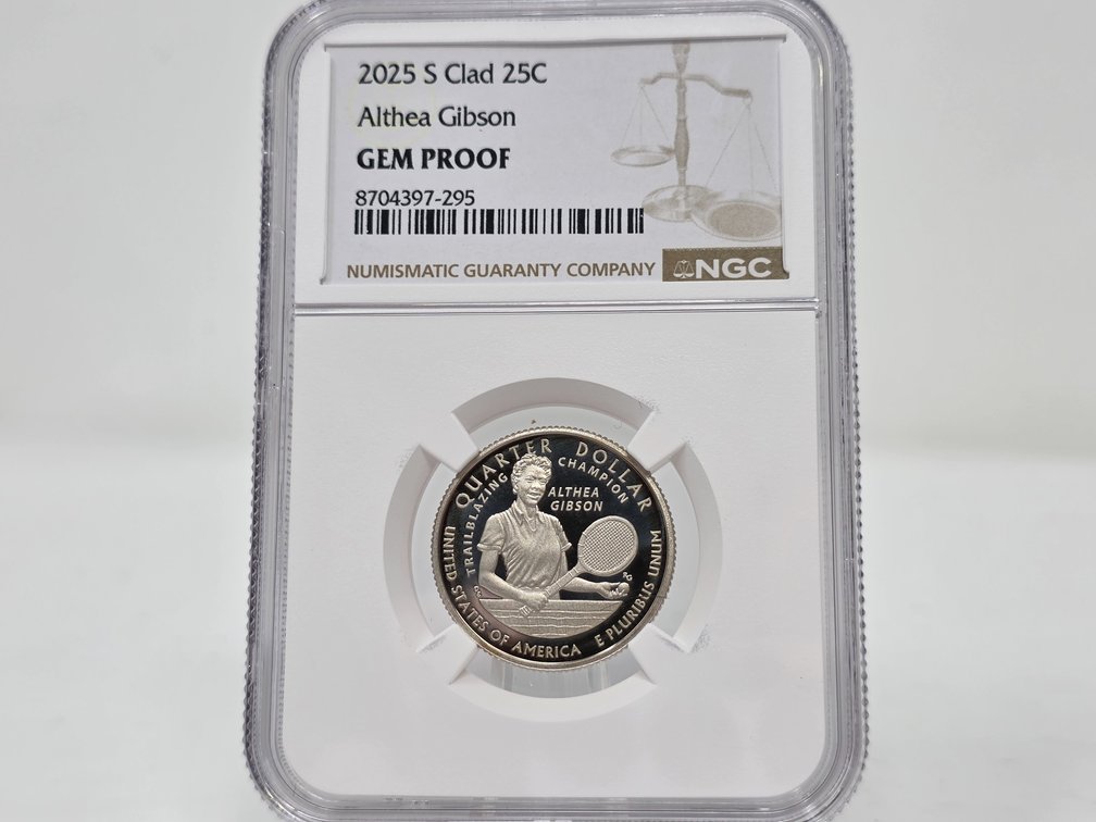 2025-S Althea Gibson Quarter NGC Gem Proof