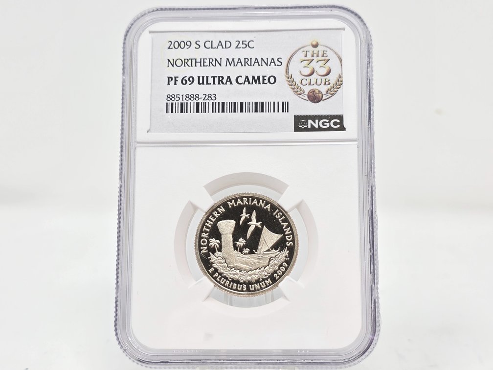 2009 S Northern Mariana Islands Quarter NGC PF 69
