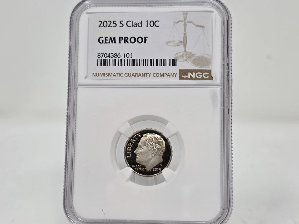 2025-S Clad Roosevelt Dime NGC Gem Proof
