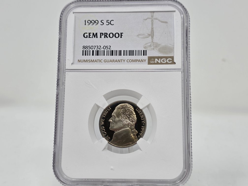 1999-S Jefferson Nickel NGC Gem Proof