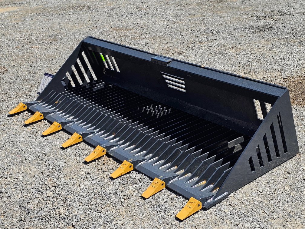 Unused Landhonor Skid Steer Rock Bucket - Model: RB-14-72W