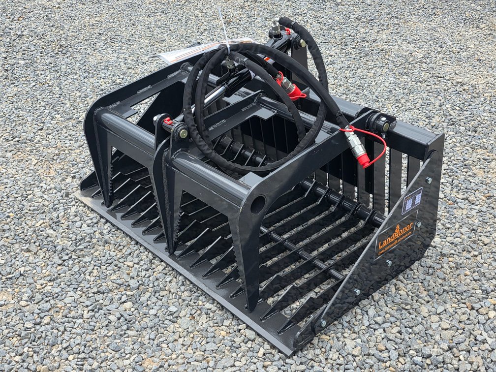 Unused Landhonor Mini Skid Steer Rock Grapple Attachment- Model: MRB-72-44W