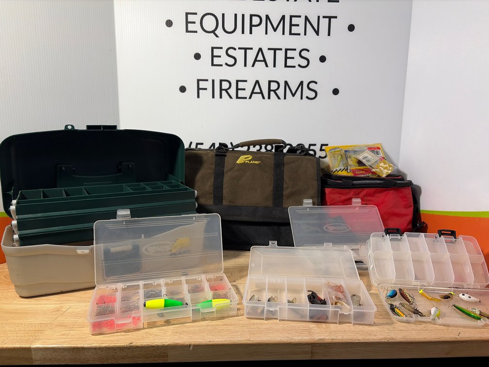 Plano & Berkley Fishing Tackle Boxes and Bags with Lures