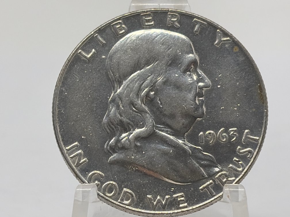 1963 United States Franklin Half Silver Dollar