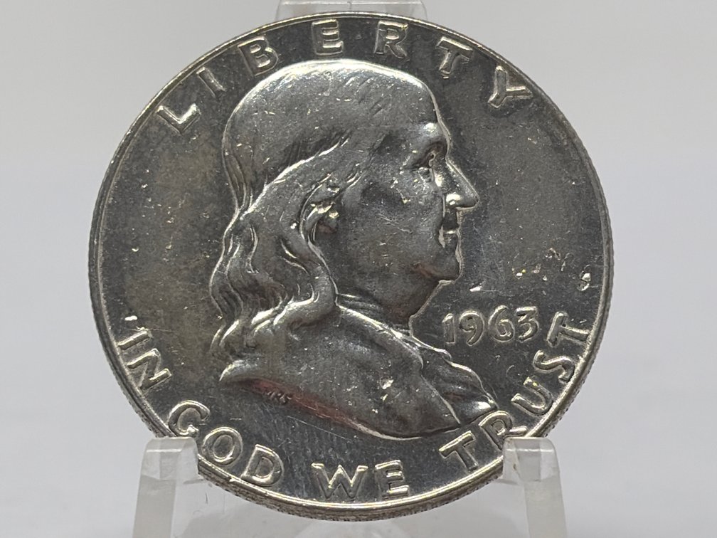 1963-D United States Franklin Half Silver Dollar