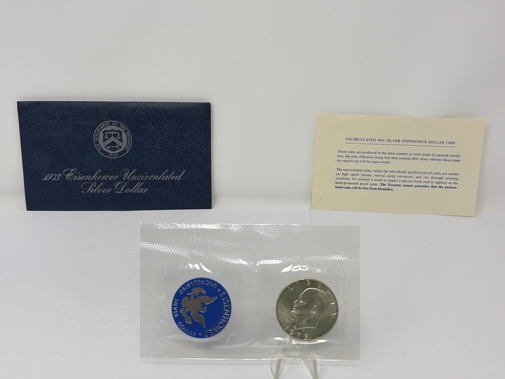 1973-S Eisenhower Uncirculated Silver Dollar Set