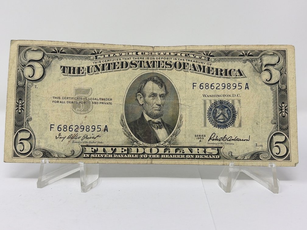 Series 1953 A United States $5 Silver Certificate
