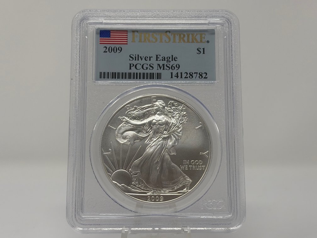 PCGS MS69 2009 American Silver Eagle 1 oz Coin