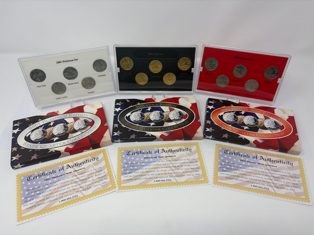 2001 State Quarter Collection Sets