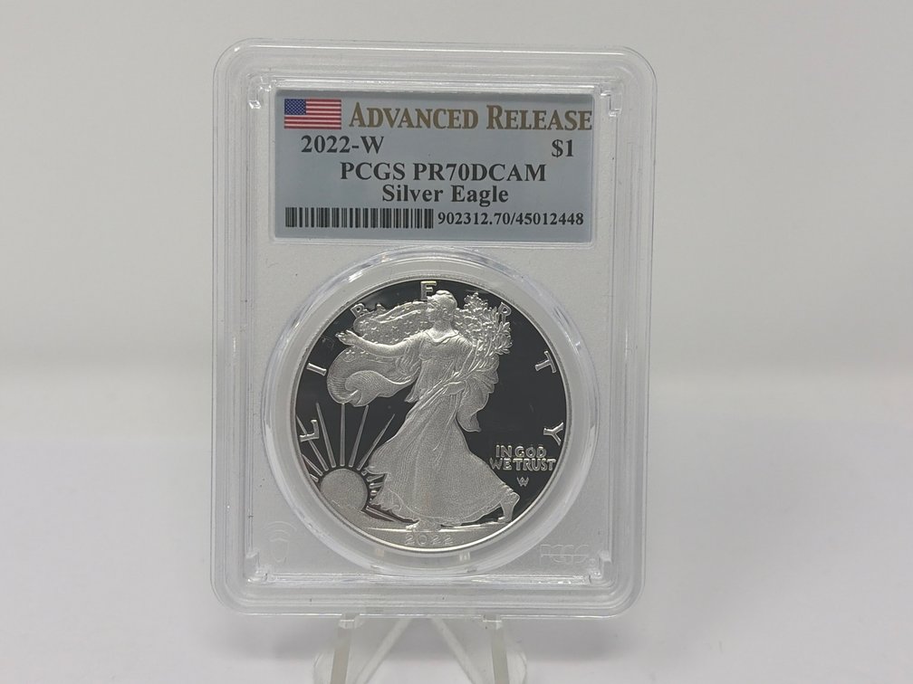 2022-W American Silver Eagle PCGS PR70DCAM