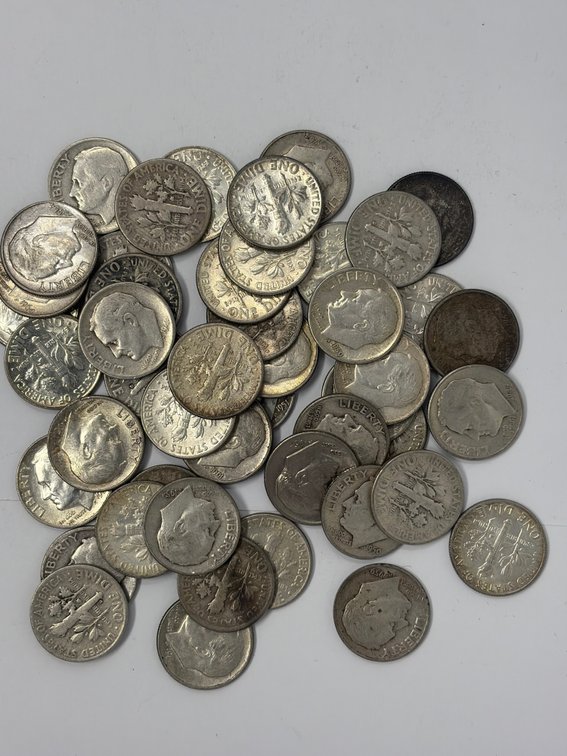 United States Silver Roosevelt Dimes